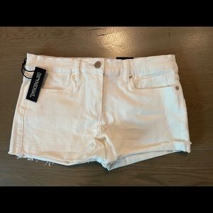 BLANK NYC White Denim Shorts